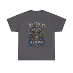 Detroit Libra T-Shirt | Skull Scales, Blue Roses, Zodiac Design