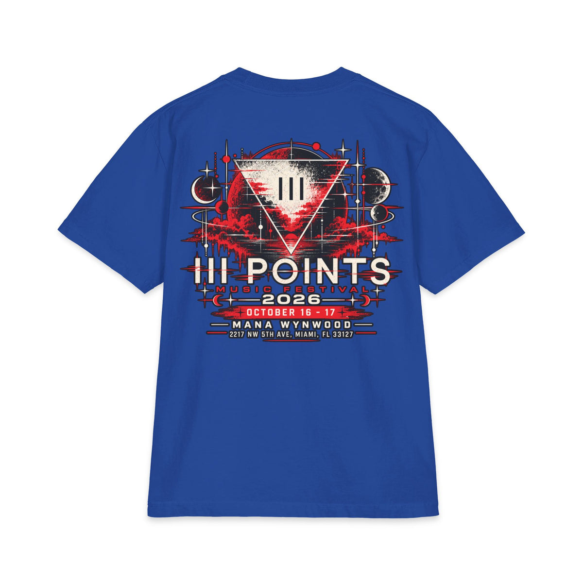 Three Points Tour Graphic Short Sleeve | Band Tee, Red Black Vintage