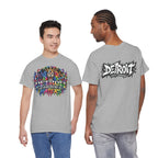 Detroit Lion Graffiti tee | Colorful Drip Lion Detroit Tee