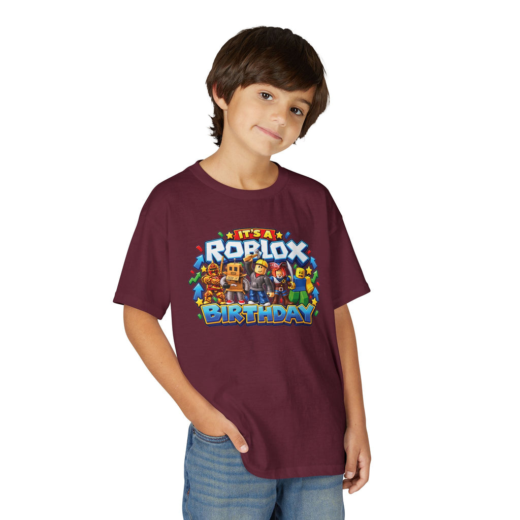 Roblox Birthday Leveling Up to 6 Youth T-Shirt