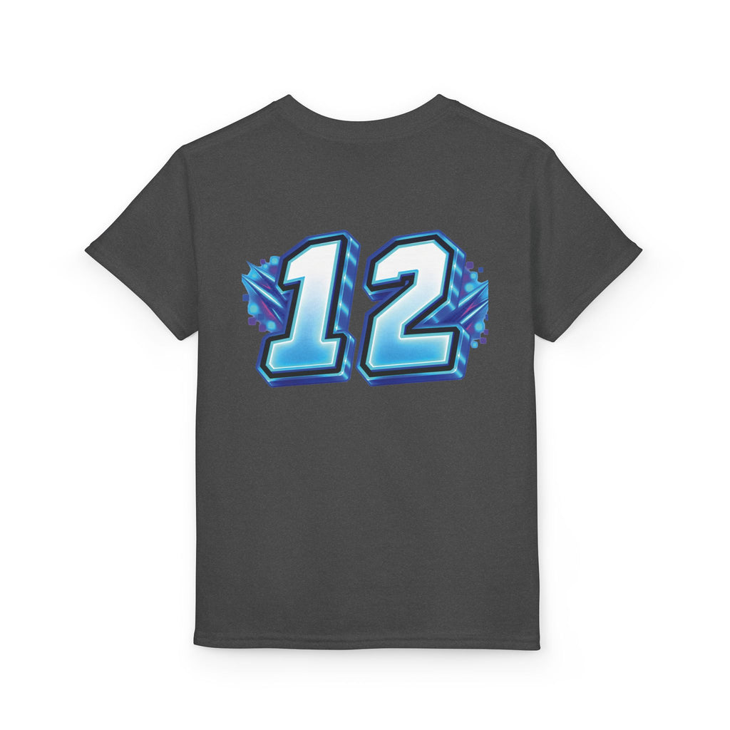 Fortnite Birthday Battle Begins Youth T-Shirt – Custom Number 12
