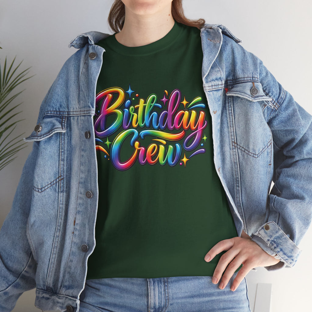 Birthday Crew Colorful Celebration T-Shirt