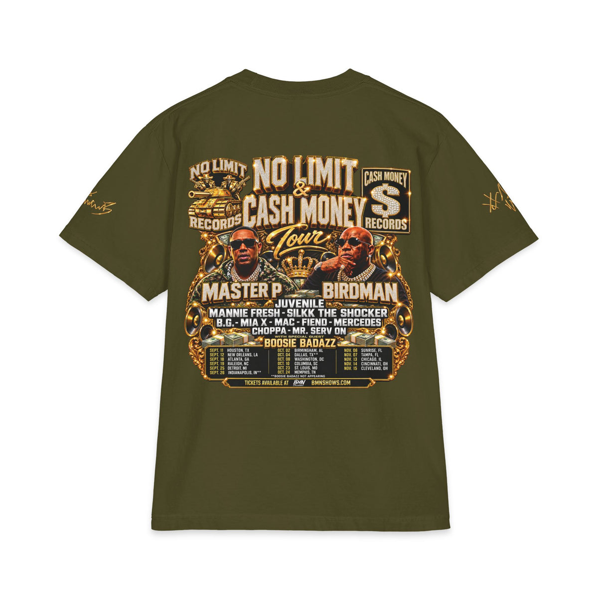 Cash Money No Limit Tour T-Shirt | Vintage Hip Hop Concert Tee