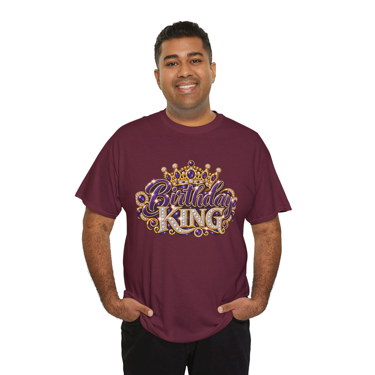 Birthday King Crown Graphic T-Shirt