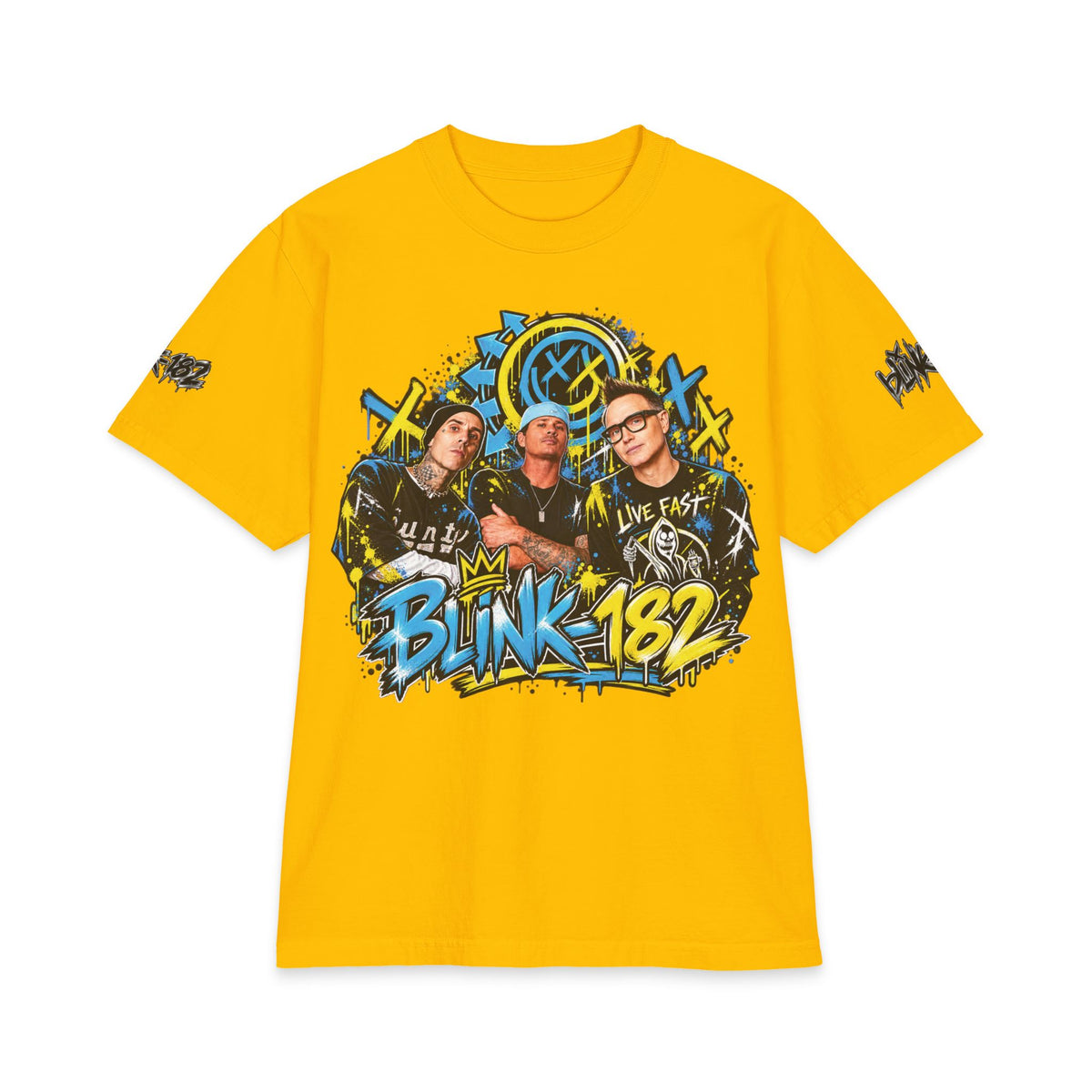 Blink Band Graphic T-Shirt | Punk Rock Tour Tee