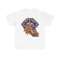Shh Finger Lips Illustration T-Shirt | Colorful Beaded Bracelet Art
