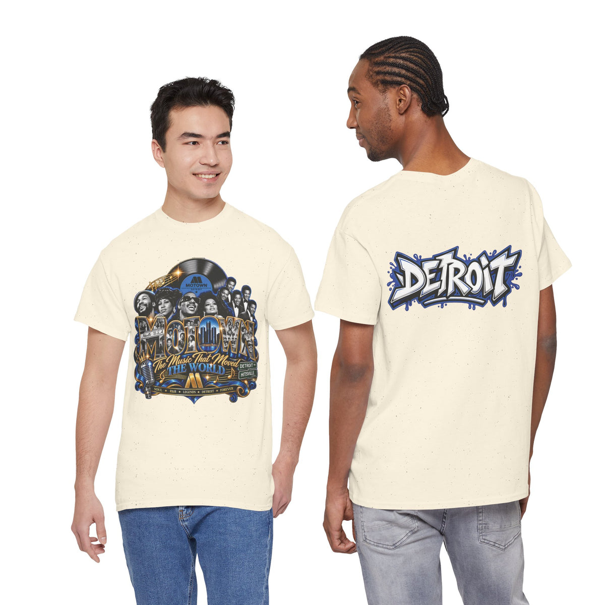Motown Legends Tee | Detroit Graffiti Back