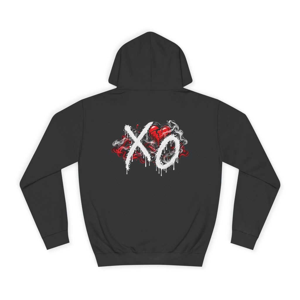 Weekend XO Heart Graffiti Hoodie | Red Blue Streetwear Graphic