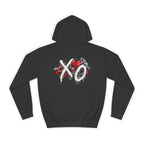 Weekend XO Heart Graffiti Hoodie | Red Blue Streetwear Graphic
