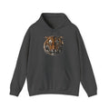 Tiger Head with Distressed Text Hoodie | White Pullover