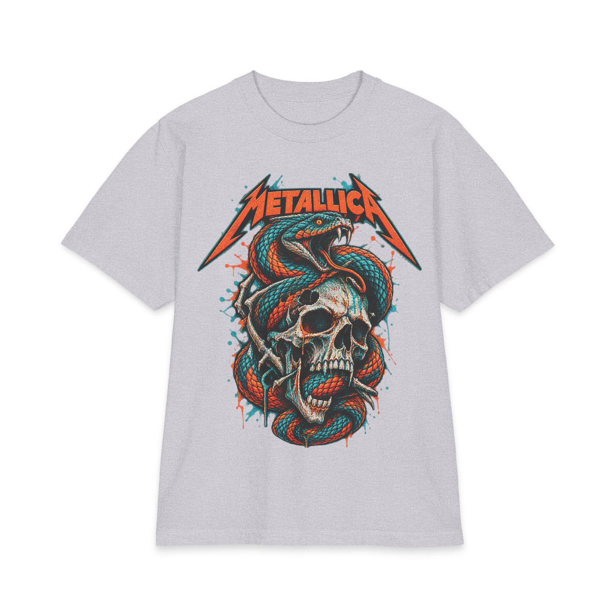 Metallica Snake and Skull T-Shirt | Band Graphic Tee