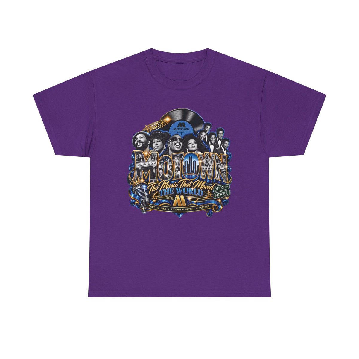 Motown Legends Tee | Detroit Graffiti Back