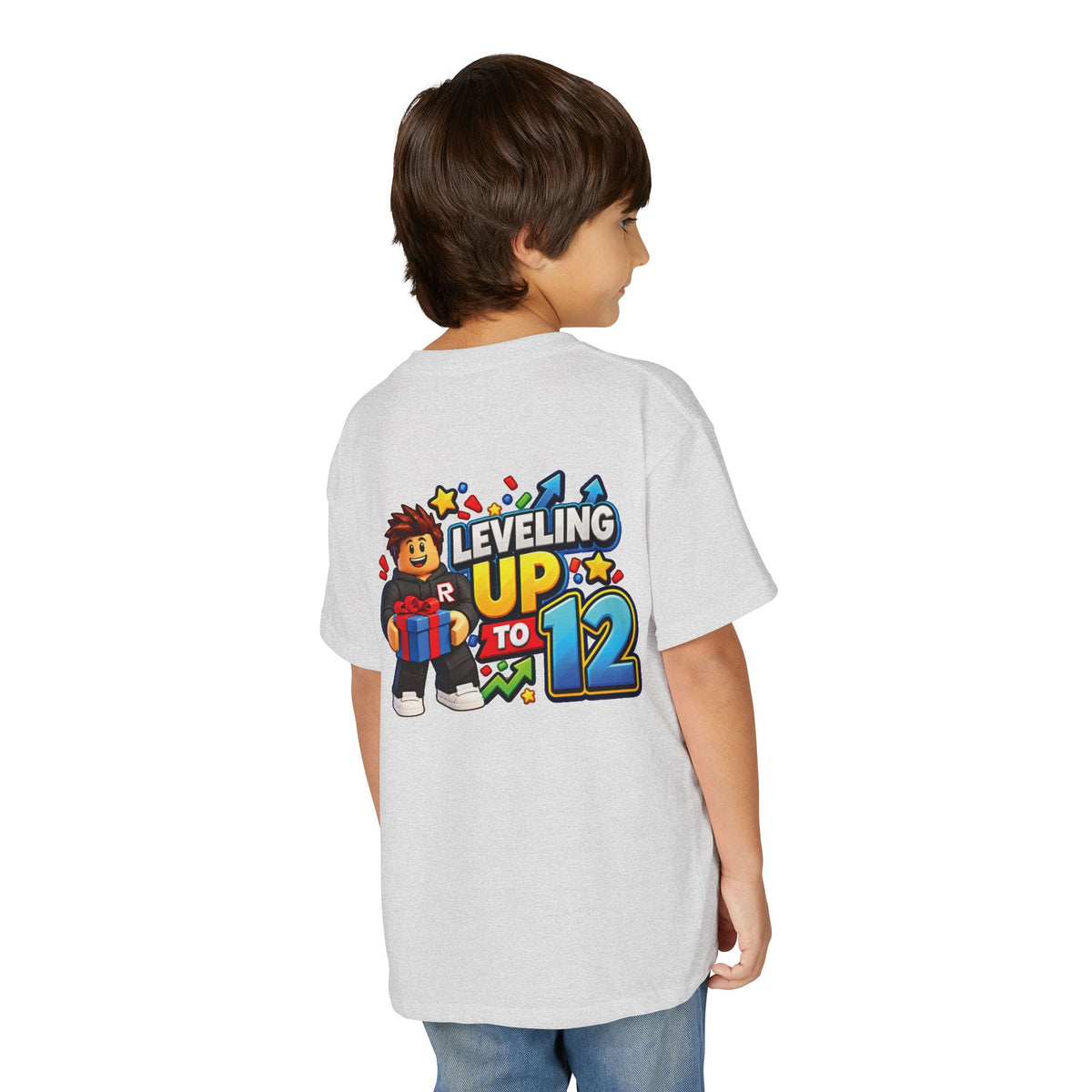 Youth Roblox Birthday T-Shirt – Leveling Up to 12