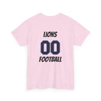 Detroit Lion Rider T-Shirt | Football Team Graphic Tee, Blue Mascot