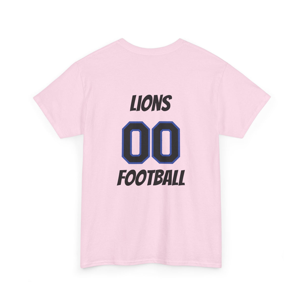 Detroit Lion Rider T-Shirt | Football Team Graphic Tee, Blue Mascot