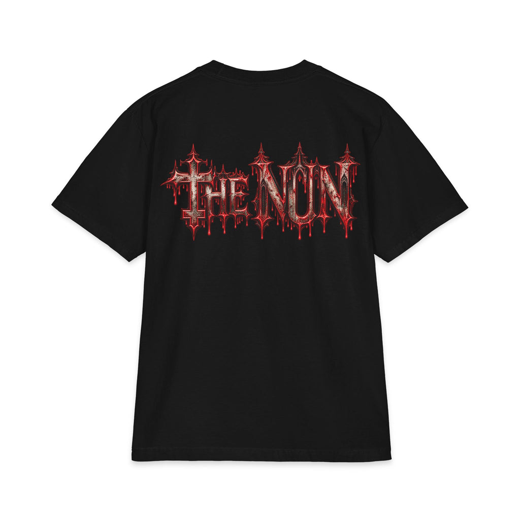 Horror Nun Illustration T-Shirt | Shes Watchin You Gothic Horror Tee