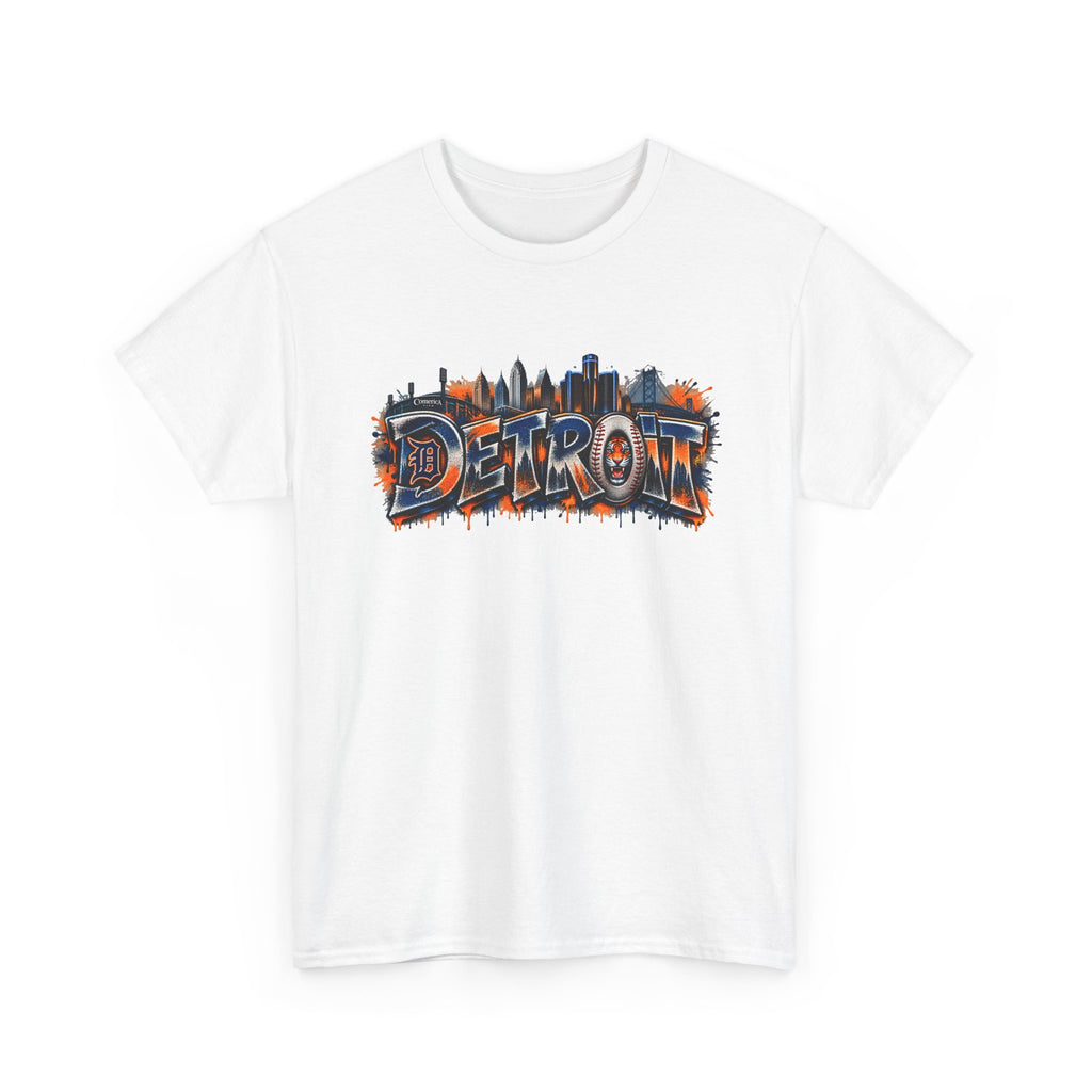Detroit skyline graffiti T-Shirt | city skyline tee, urban street art