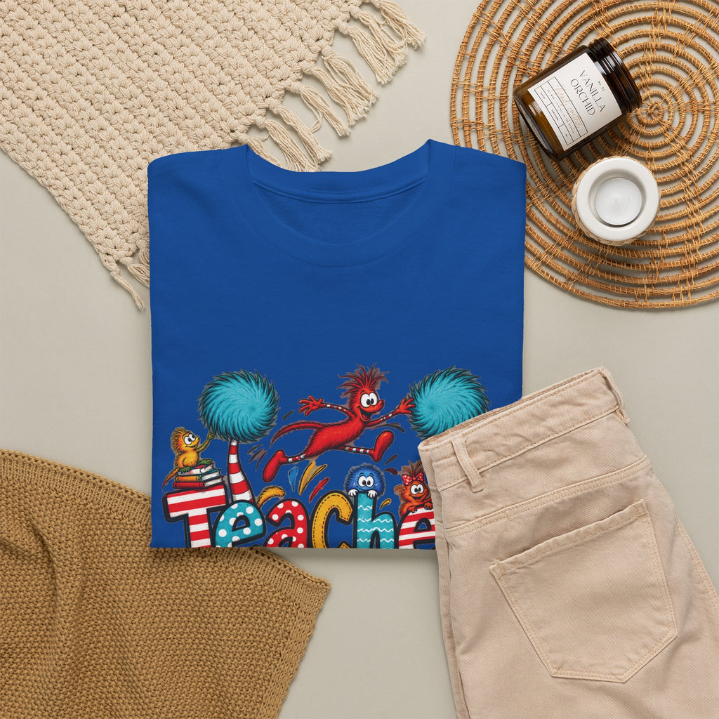 Teacher of Little Things T-Shirt | Colorful Dr. Seuss Style Kids Classroom Tee