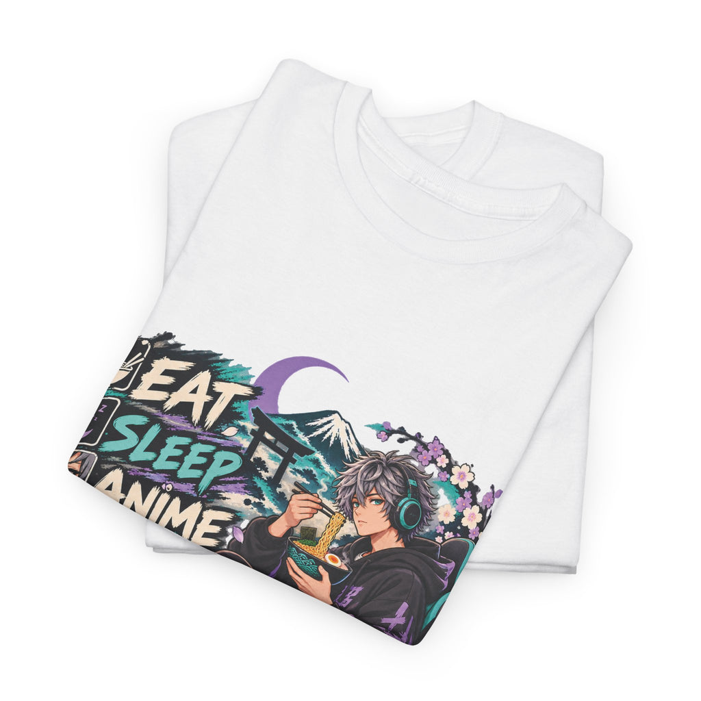 Eat Sleep Anime Gaming Repeat Video Game Graphic T-Shirt