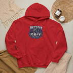 Detroit Grit graphic Hoodie | Motor City skyline, industrial vintage design