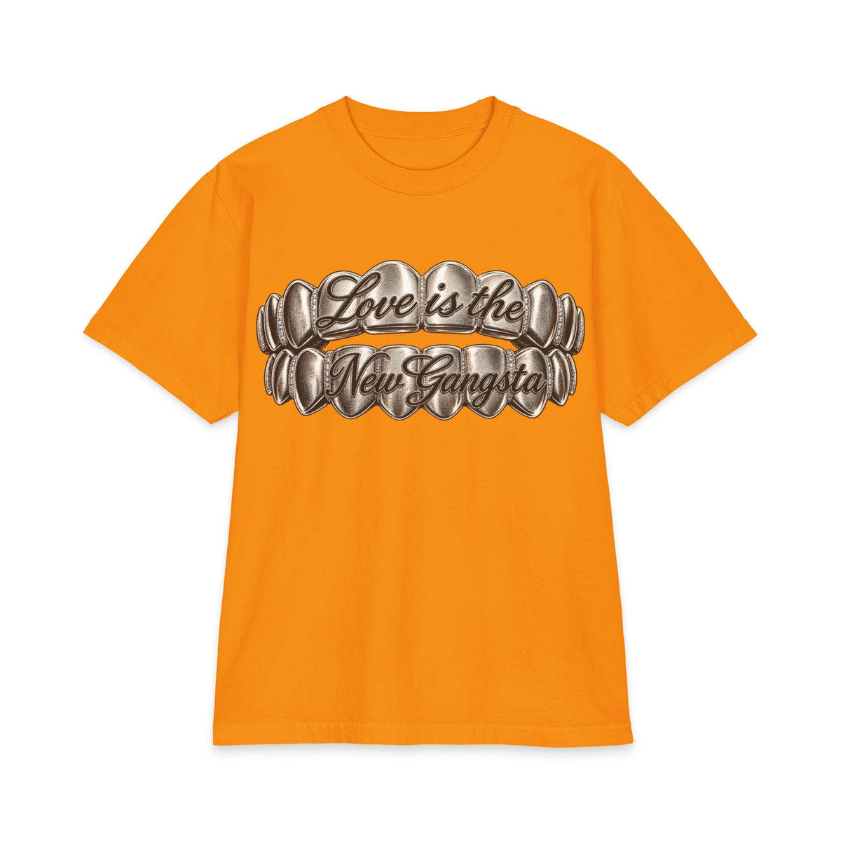 6lack Love Is the New Gangsta T-Shirt | Metallic Grillz Script, Back Number 6 Design
