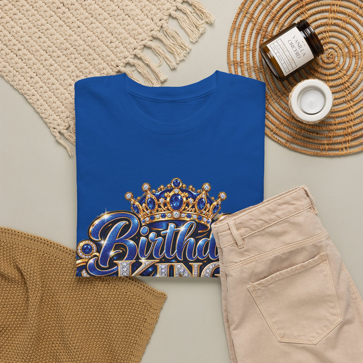 Birthday King Crown Graphic T-Shirt