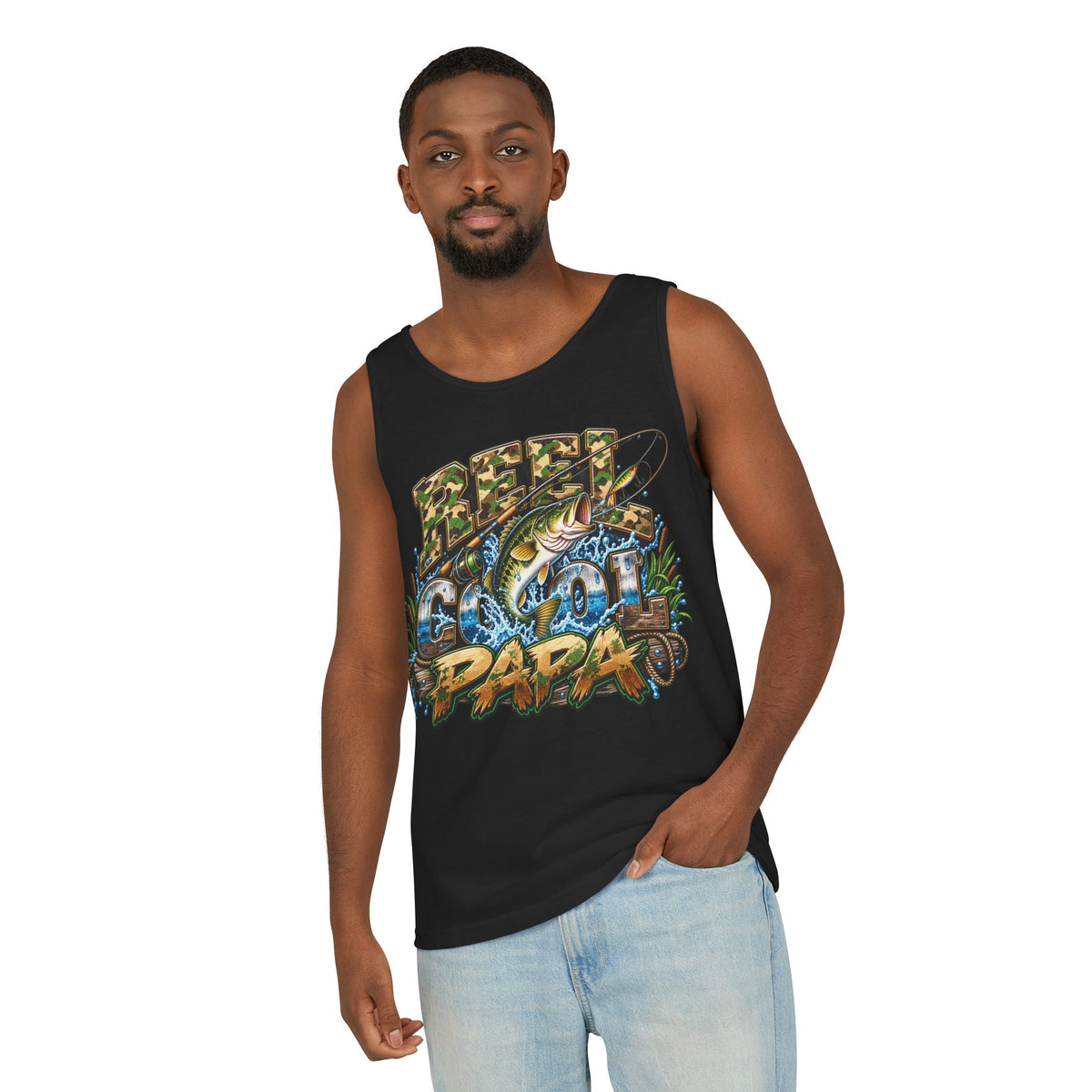 Big Fish Dad Tank Top | Fishing Graphic Tank
