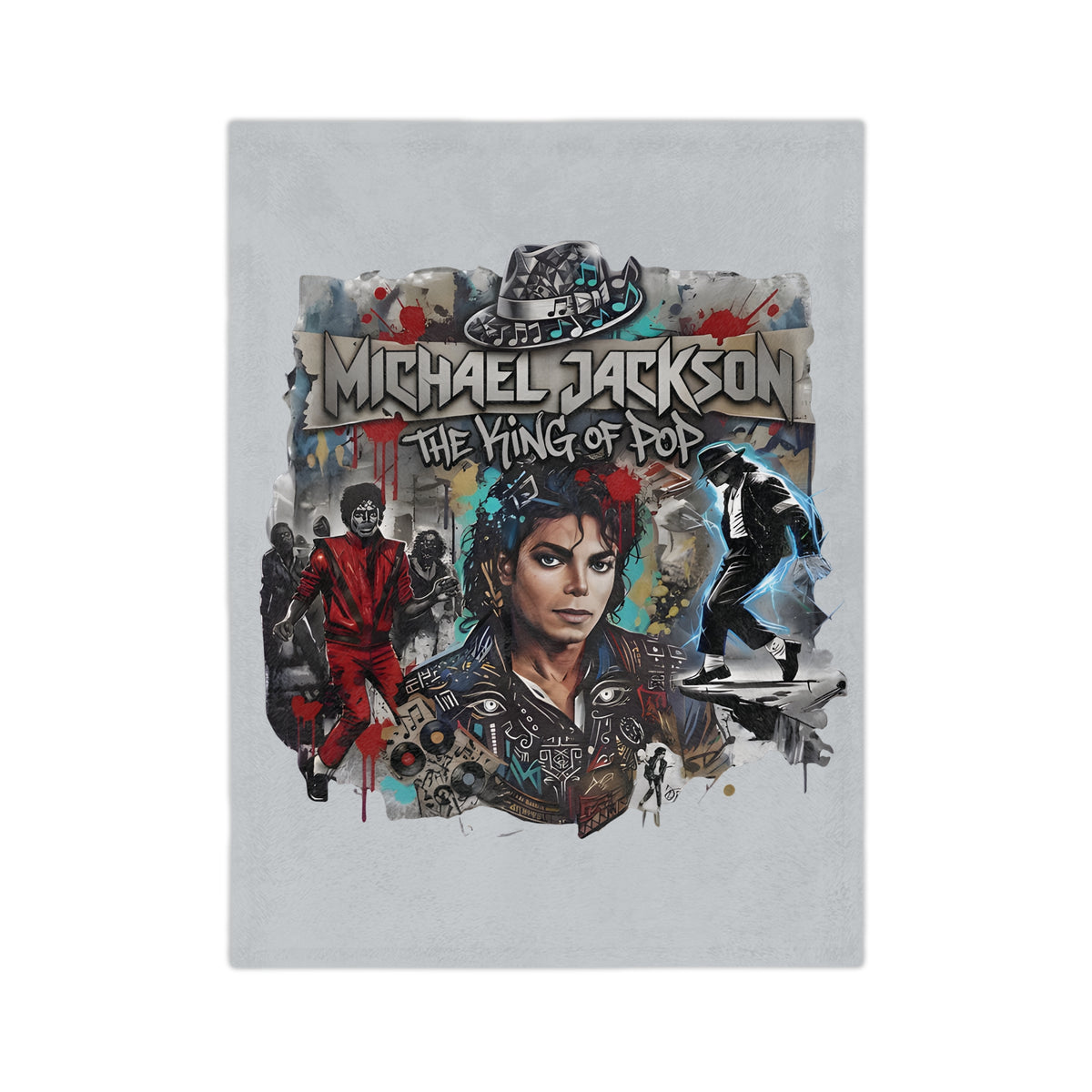 Michael Jackson The King of Pop Blanket | Velveteen Microfiber Throw