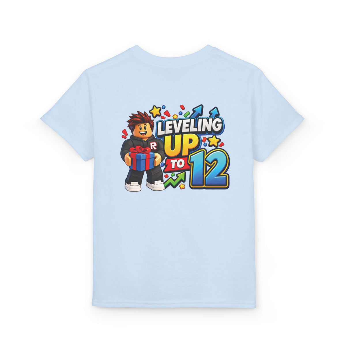 Youth Roblox Birthday T-Shirt – Leveling Up to 12