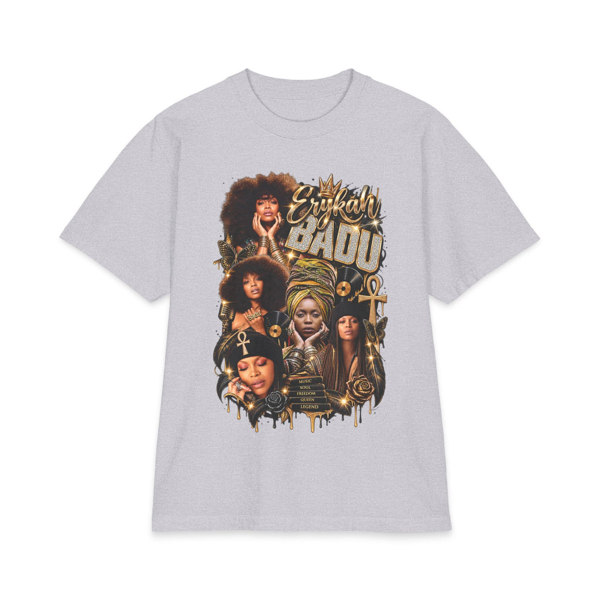 Badu Afro Queens Collage T-Shirt | Retro Soul Portraits
