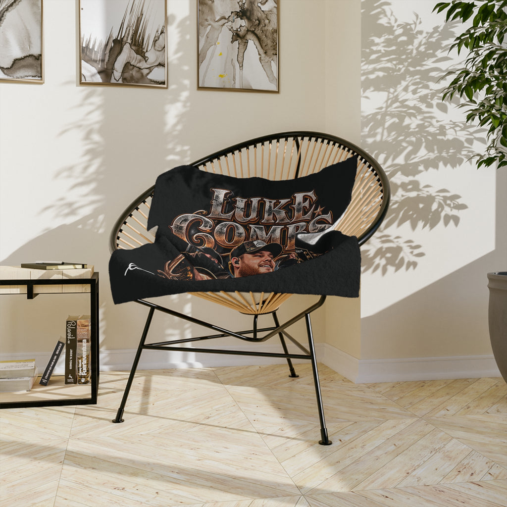 Combs Country Concert Collage Velveteen Blanket | Country Music Throw
