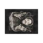 Malone Singer Portrait Blanket | Music Notes Microfiber Throw