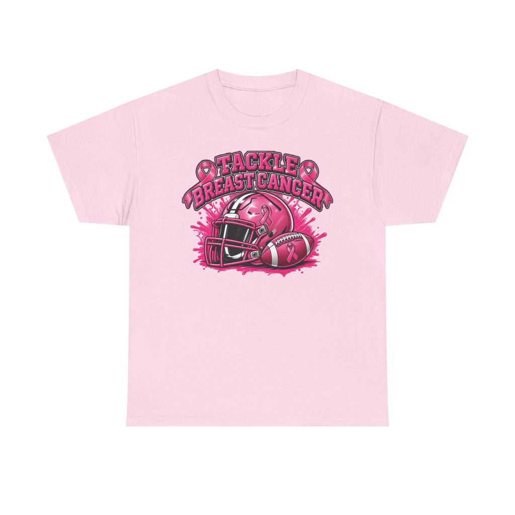 Tackle Breast Cancer Tee | Football Helmet, Pink Ribbon Awareness