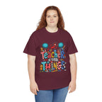 Teacher of Little Things T-Shirt | Colorful Dr. Seuss Style Kids Classroom Tee