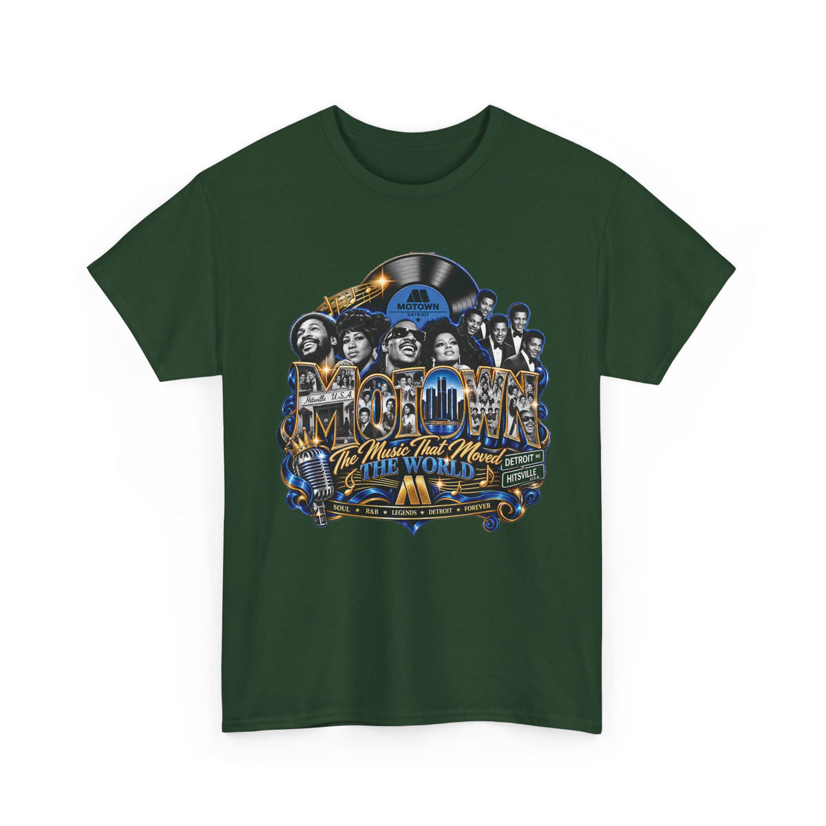 Motown Legends Tee | Detroit Graffiti Back