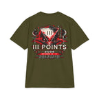 Three Points Rose Graphic T-Shirt | Band Tour Poster Style