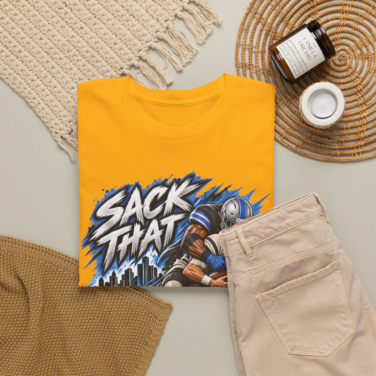 Sack That MF Lions football Graphic T-Shirt