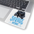 Savage Detroit Panther Kiss-Cut Sticker | Black Panther, Urban City