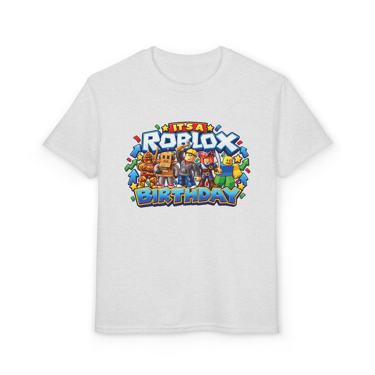 Roblox Birthday Youth T-Shirt – Leveling Up to 8 Gamer Birthday Shirt