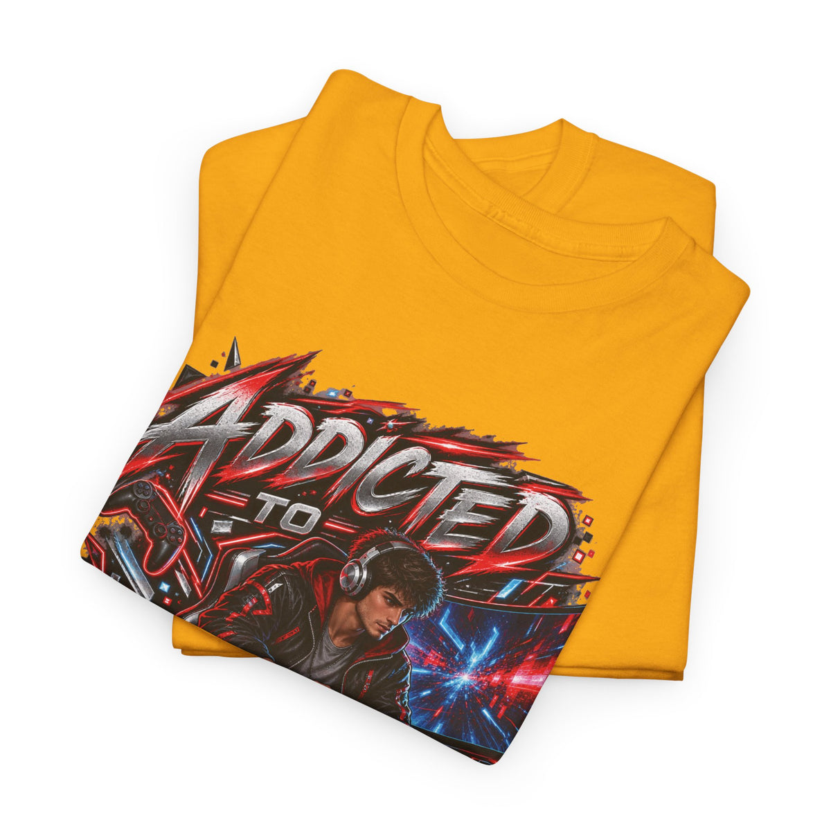 Addicted to Gaming Graphic T-Shirt
