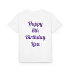 Wild About Being UNO Birthday Girl T-Shirt | Kids Custom Name Back