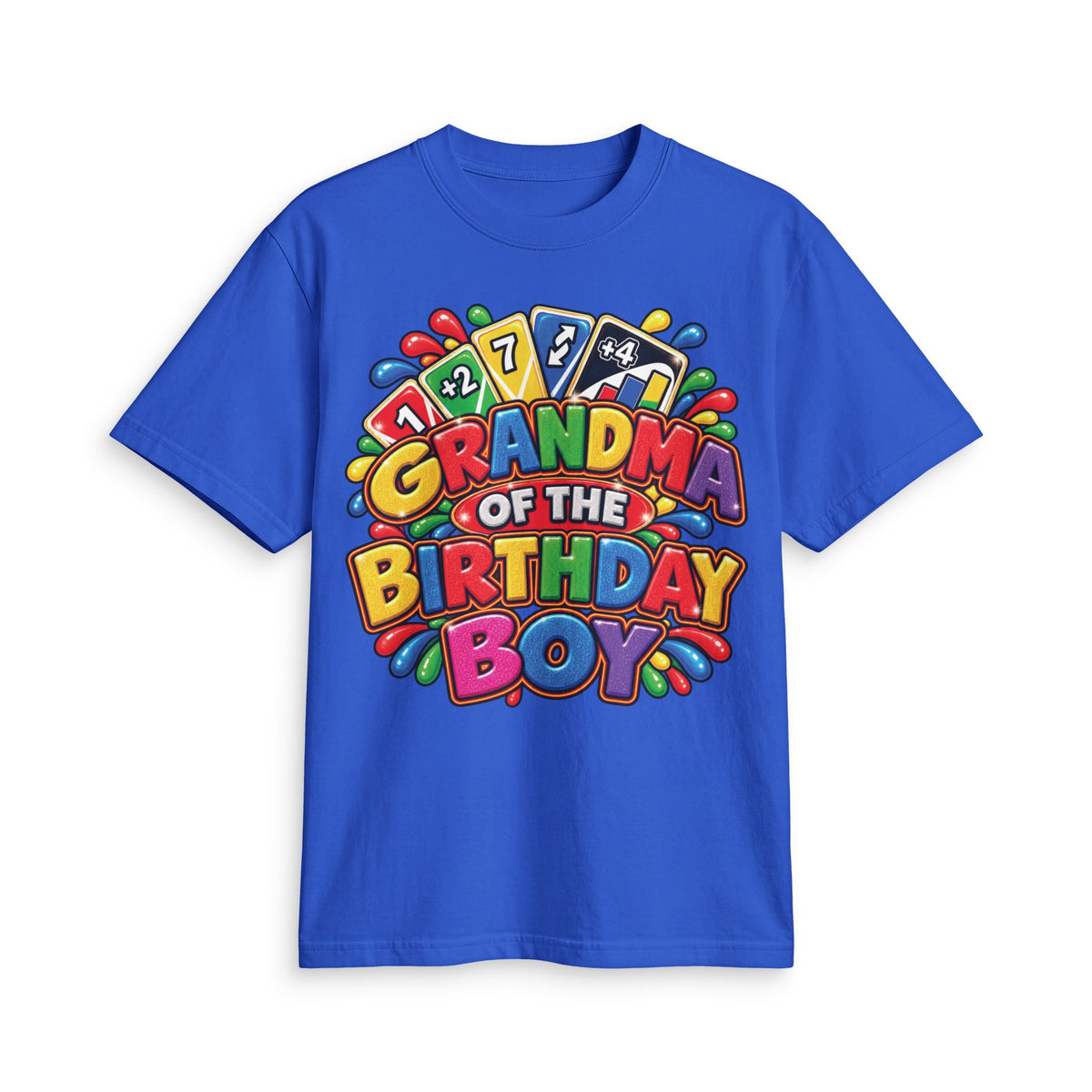Grandma of the Birthday Boy T-Shirt | Colorful Birthday Design
