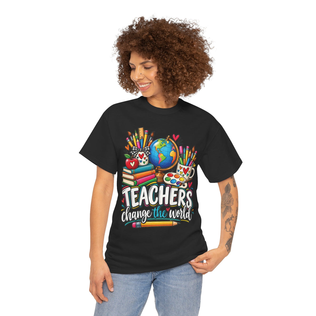 Teachers Change the World T-Shirt | Teacher Appreciation, School Staff Tee