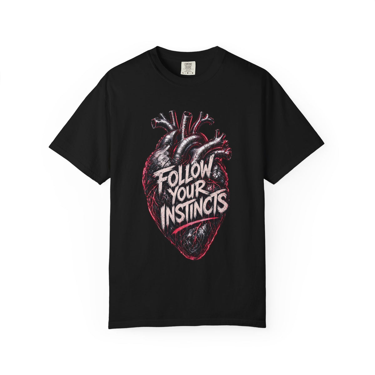 Anatomical Heart Follow Your Instincts T-Shirt | Graphic Heart Tee
