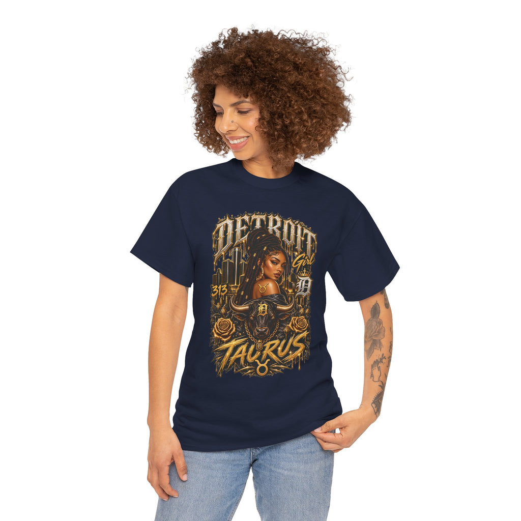Detroit Taurus Graphic Tee | Zodiac City 313 Illustration