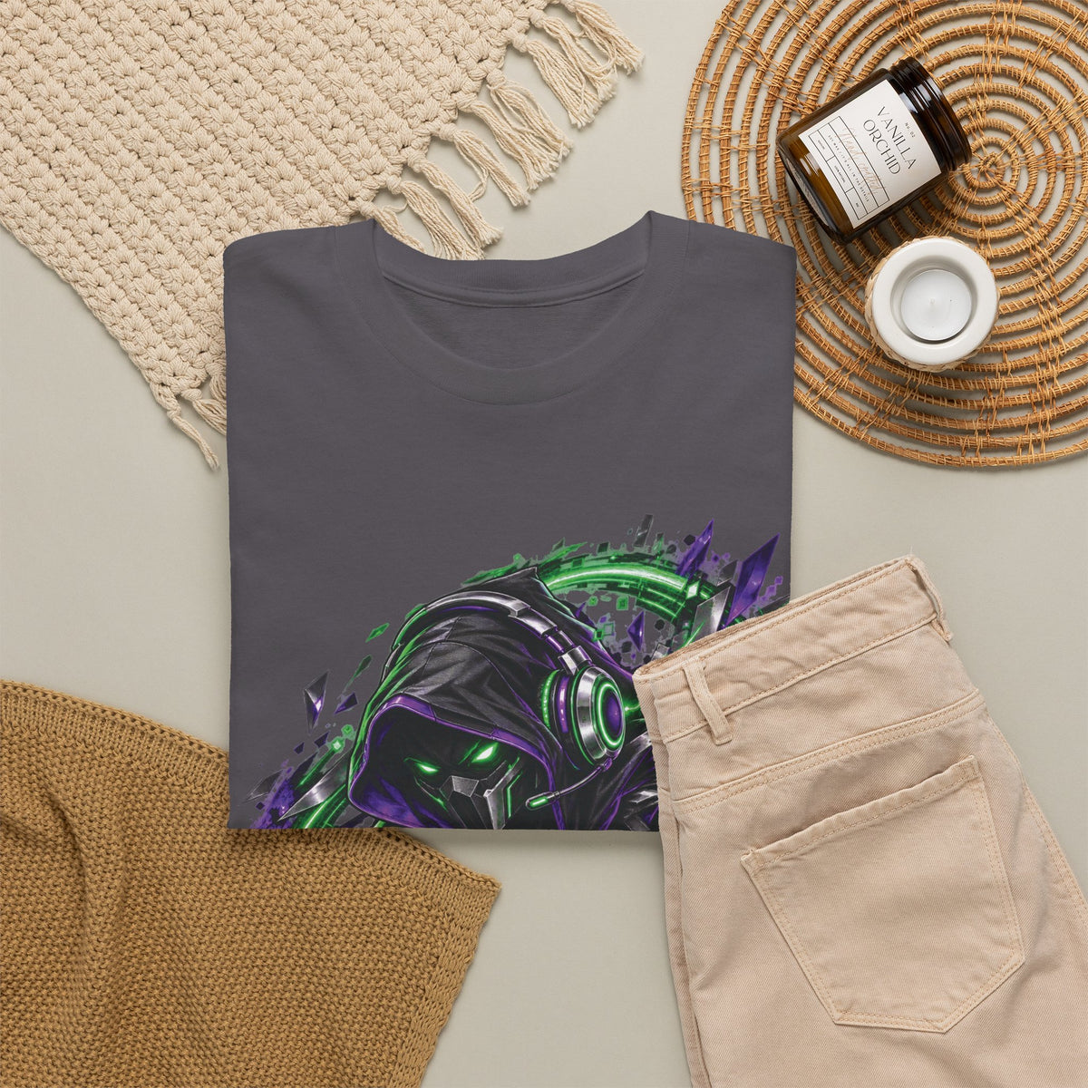 Dark Fantasy Samurai Warrior Video Game T-Shirt
