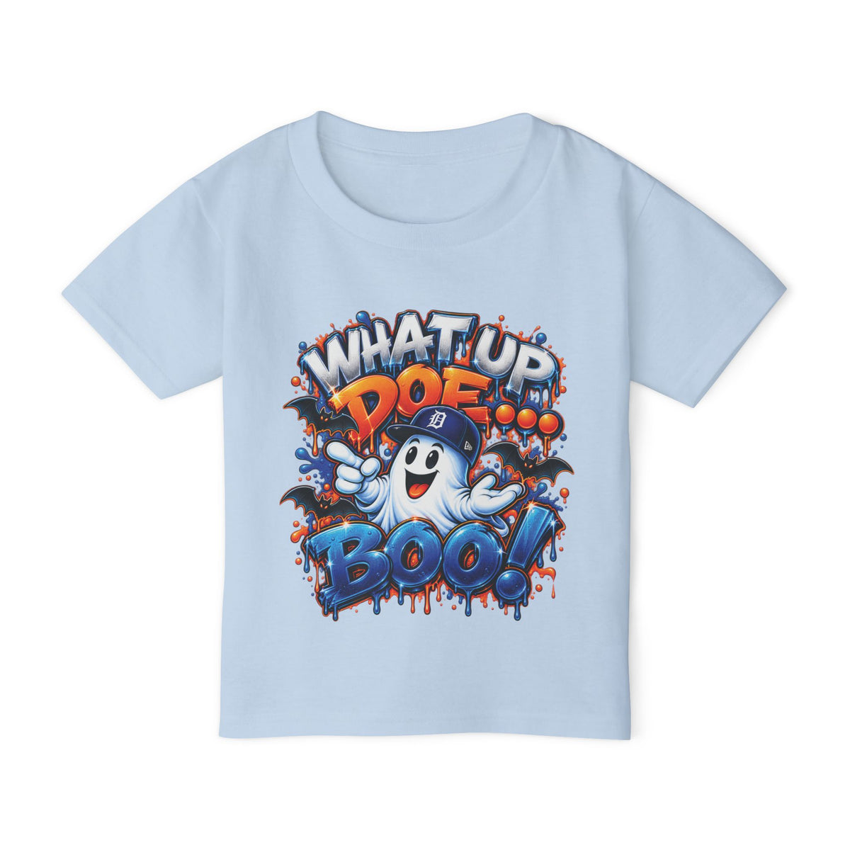 What Up Doe Boo Ghost Toddler T-shirt | Halloween Cute Ghost Tee
