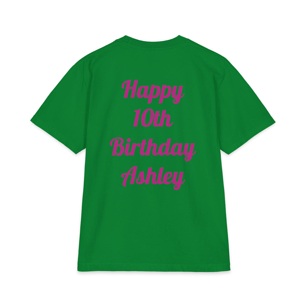 Kpop Hunter Demon Birthday Girl T-Shirt | Colorful Cartoon Letters, Balloons & Characters