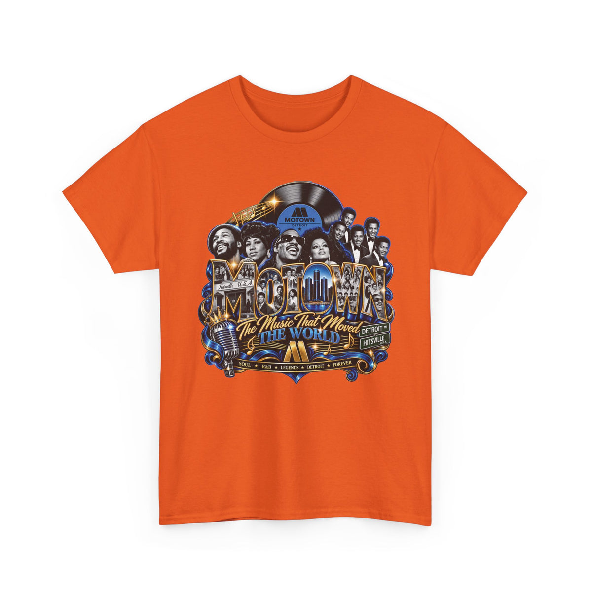 Motown Legends Tee | Detroit Graffiti Back