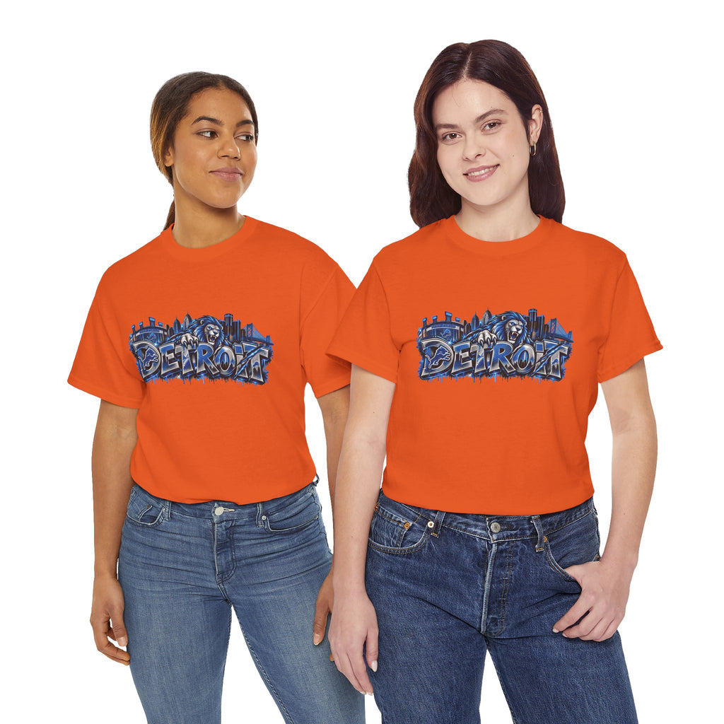 Detroit Graffiti Skyline T-Shirt | Urban City Street Art Tee